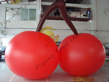 Balok Berbentuk Merah PVC 3m Tinggi Cherry untuk Pameran Dagang