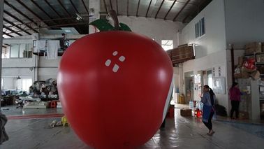 3.5m Tinggi Apple Berbentuk Balon Pantone Color Matched Printing Besar