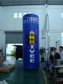 Oxford 4m Advertising Helium Balloons Custom Inflatable Pillar For Trade Show