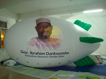Inflatable Political Advertising Balloon / Zeppelin for Parade, Airship Balloons with Logo