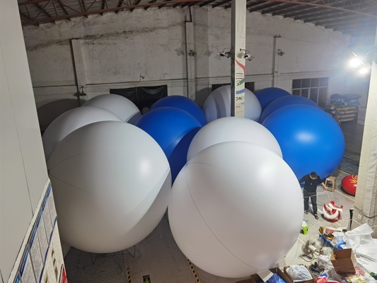 Balon Iklan Tiup PVC Ukuran Disesuaikan 1m Dia Untuk Pameran Dagang