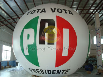 Reisable Fireproof Inflatable Political Advertising Balloon dengan Total Digital Printing