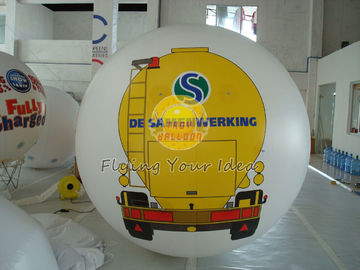 White PVC Large Printed Helium Balloons dengan pencetakan UV protected untuk acara Pembukaan